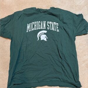 Knights Apparel Dark Green Michigan State Tee